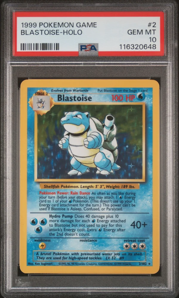 PSA 10 Blastoise Base Set